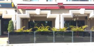 black privacy film in marbella restaurant