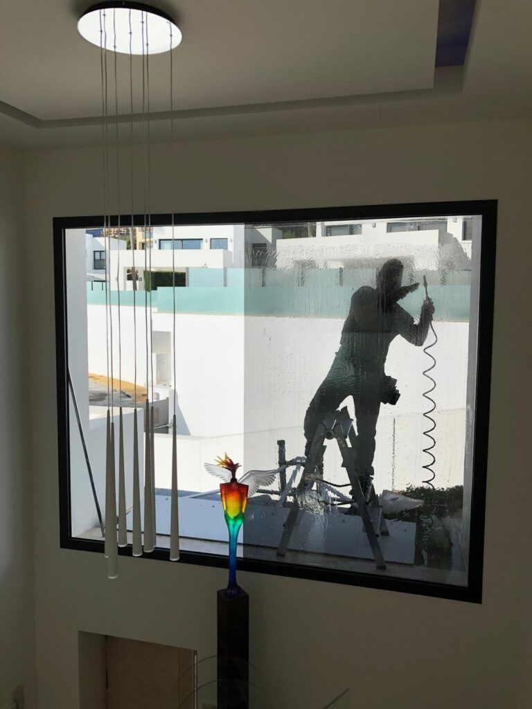 luminafilms exterior reflective film installation in villa benahavis