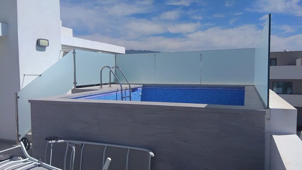 luminafilms privacy frosted film for a swimming pool la cala de mijas