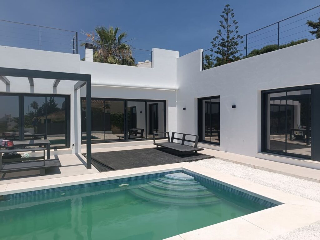 luminafilms solar control window film installed on a luxury villa lounge in marbella