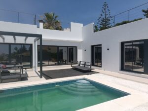 luminafilms solar control window film installed on a luxury villa lounge in marbella